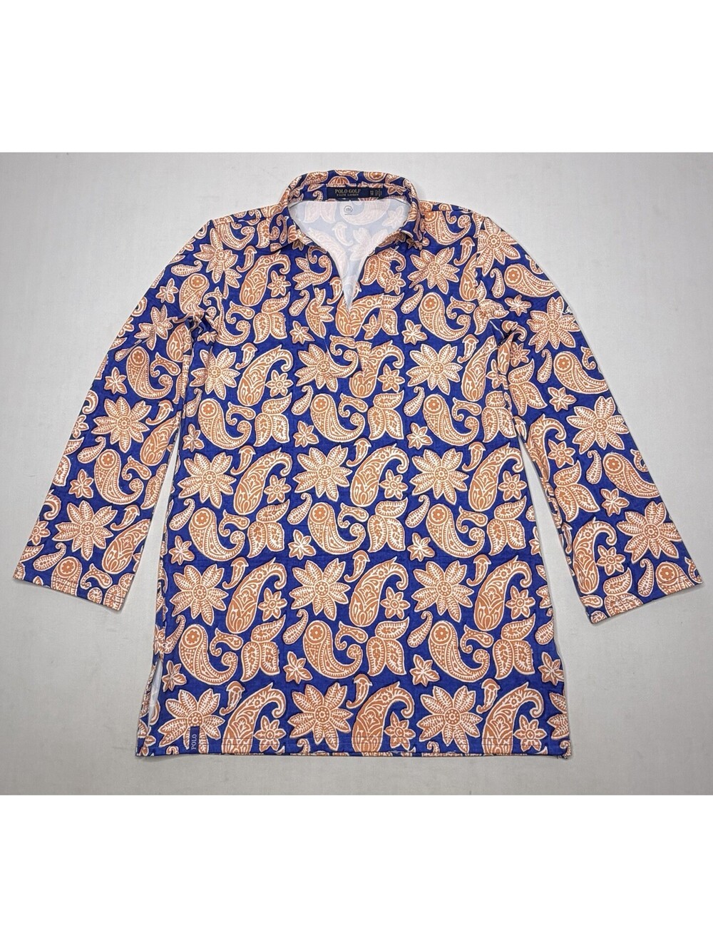 Women's Polo Golf Ralph Lauren XS Tunic Paisley Shirt P127